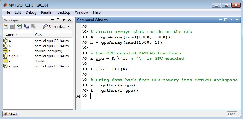 Matlab screen