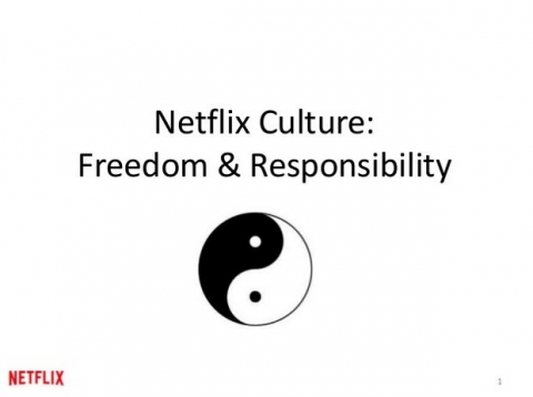 Netflix Culture deck slide 1