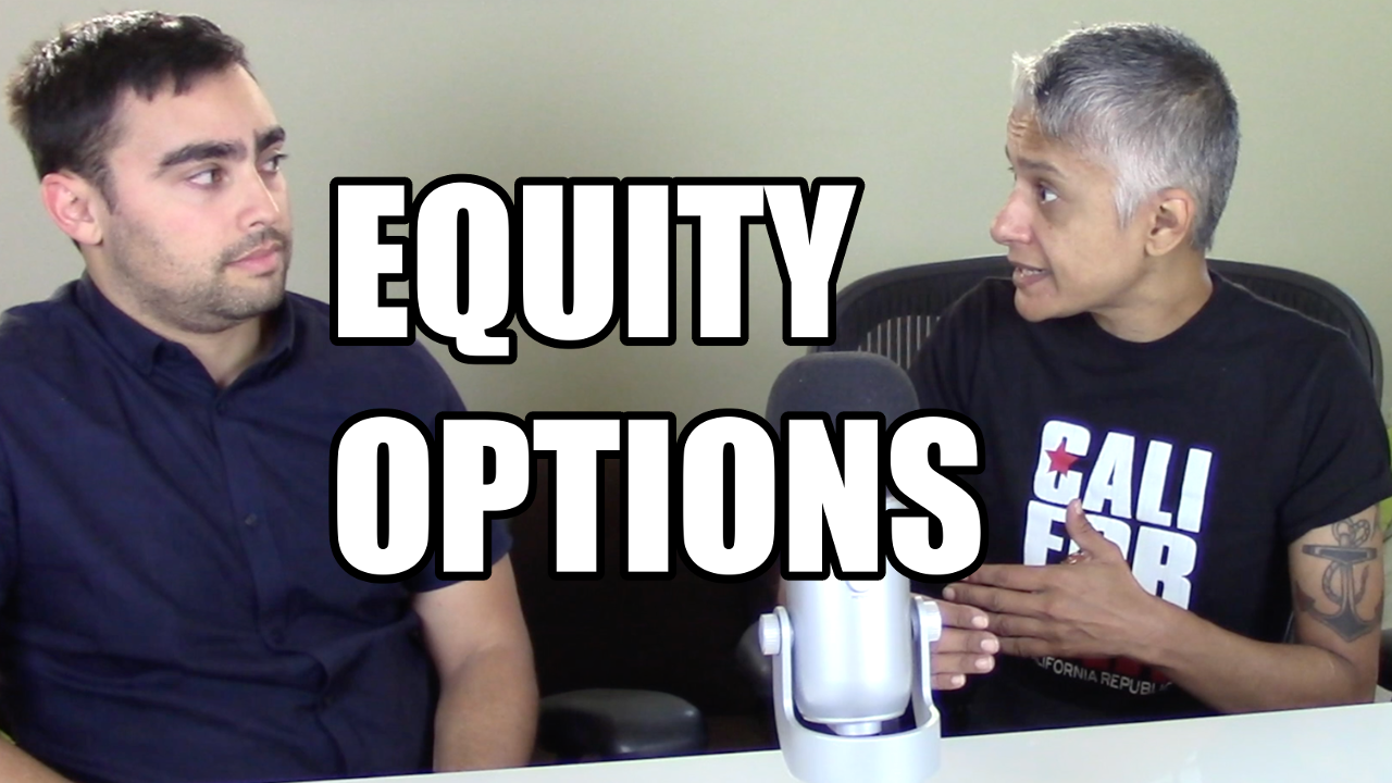 Ruby Bhattacharya, discussing startup equity options compensation